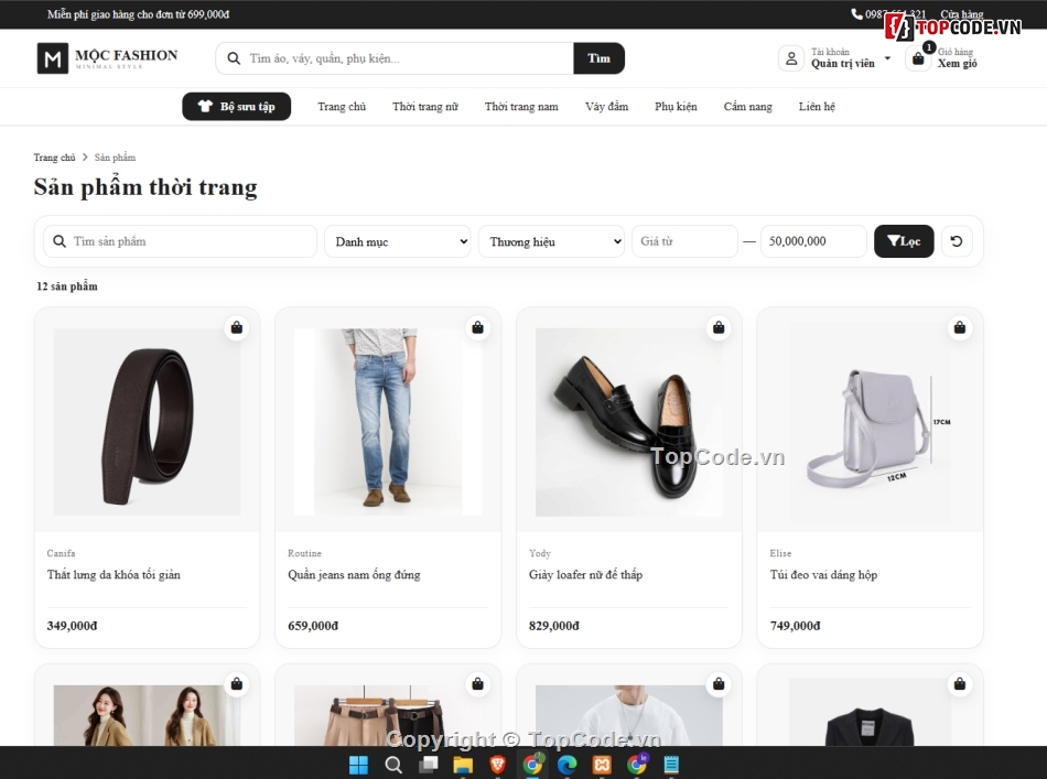 Web thời trang,bán,thời trang